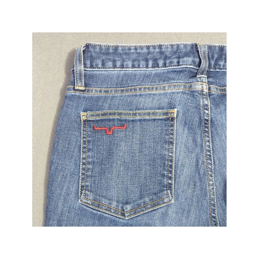 Kimes Ranch Jeans Women's 6x32 Blue Chloe Mid Rise Flare Bootcut Western Denim